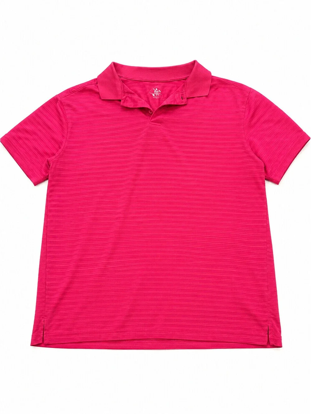 Beverly Hills Polo Club Men’s Pink Striped Short Sleeve Polo Shirt – Size 3X